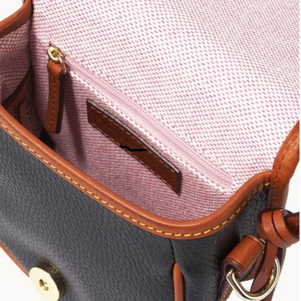 Dooney & Bourke Black All-Weather Pebbled Leather Duck Bag - Picture 3 of 4